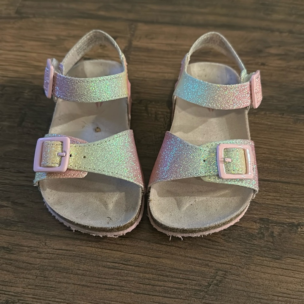 Sparkling multi colored sandal